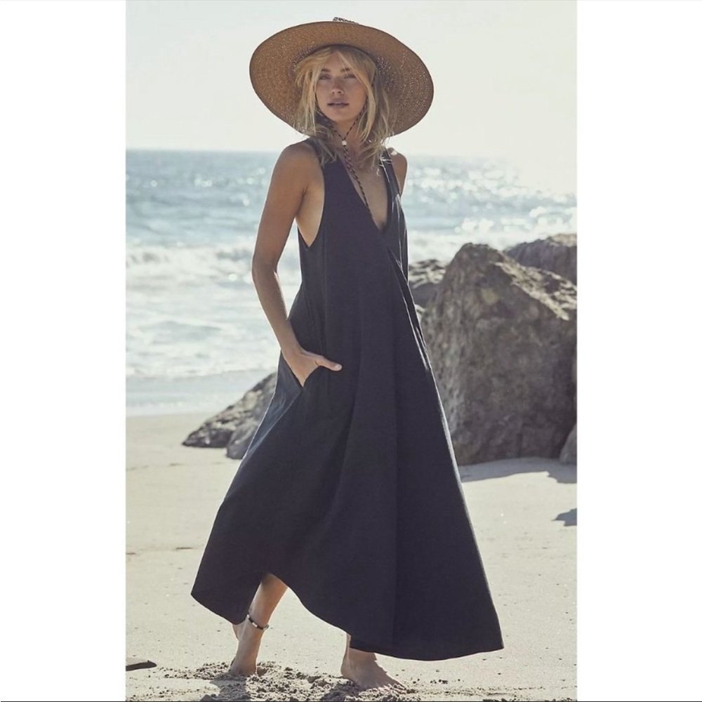 NWT Free People FB Beach black dress